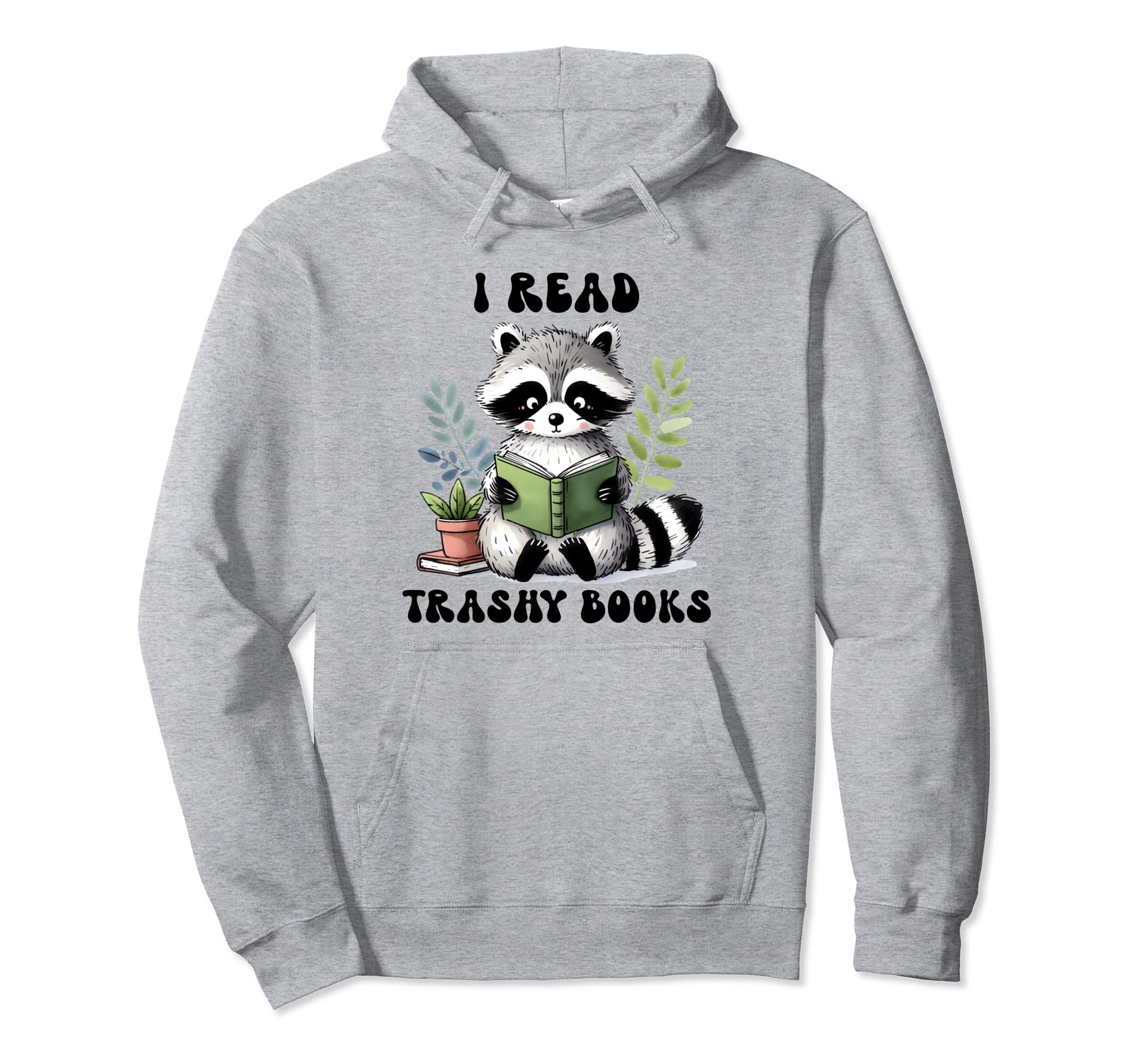 Racoon Reading Spicy Smutty Book Booktok Hoodie - Custom Art Print Unisex - T-Shirt, Sweatshirt, Hoodie