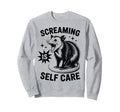 Funny Opossum Raccoon Screaming Is Self Sweatshirt - Unique Graphic Unisex - T-Shirt, Sweatshirt, Hoodie