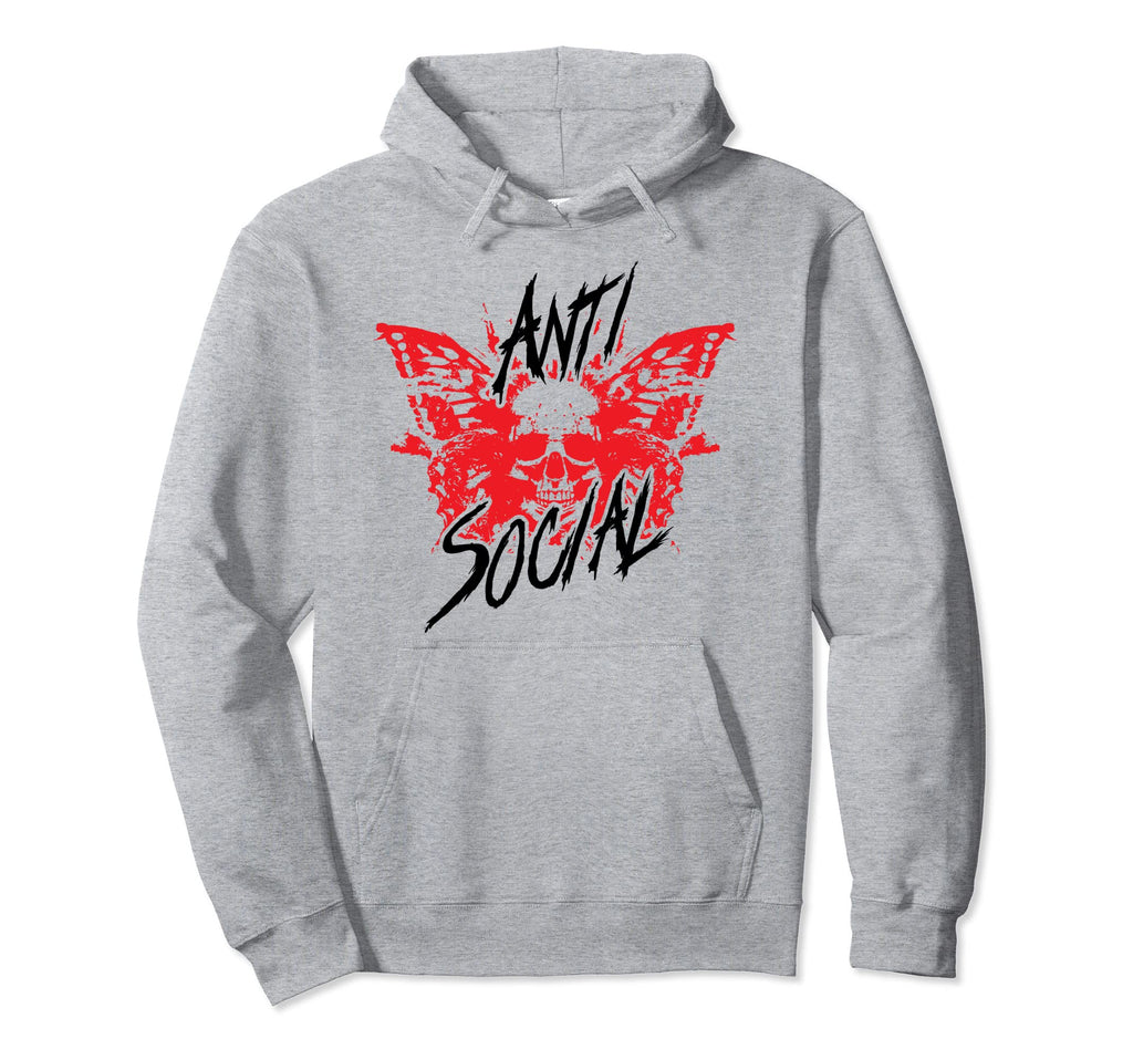 Antisocial Butterfly Shirts Introvert Hoodie - Novelty Apparel Unisex - T-Shirt, Sweatshirt, Hoodie