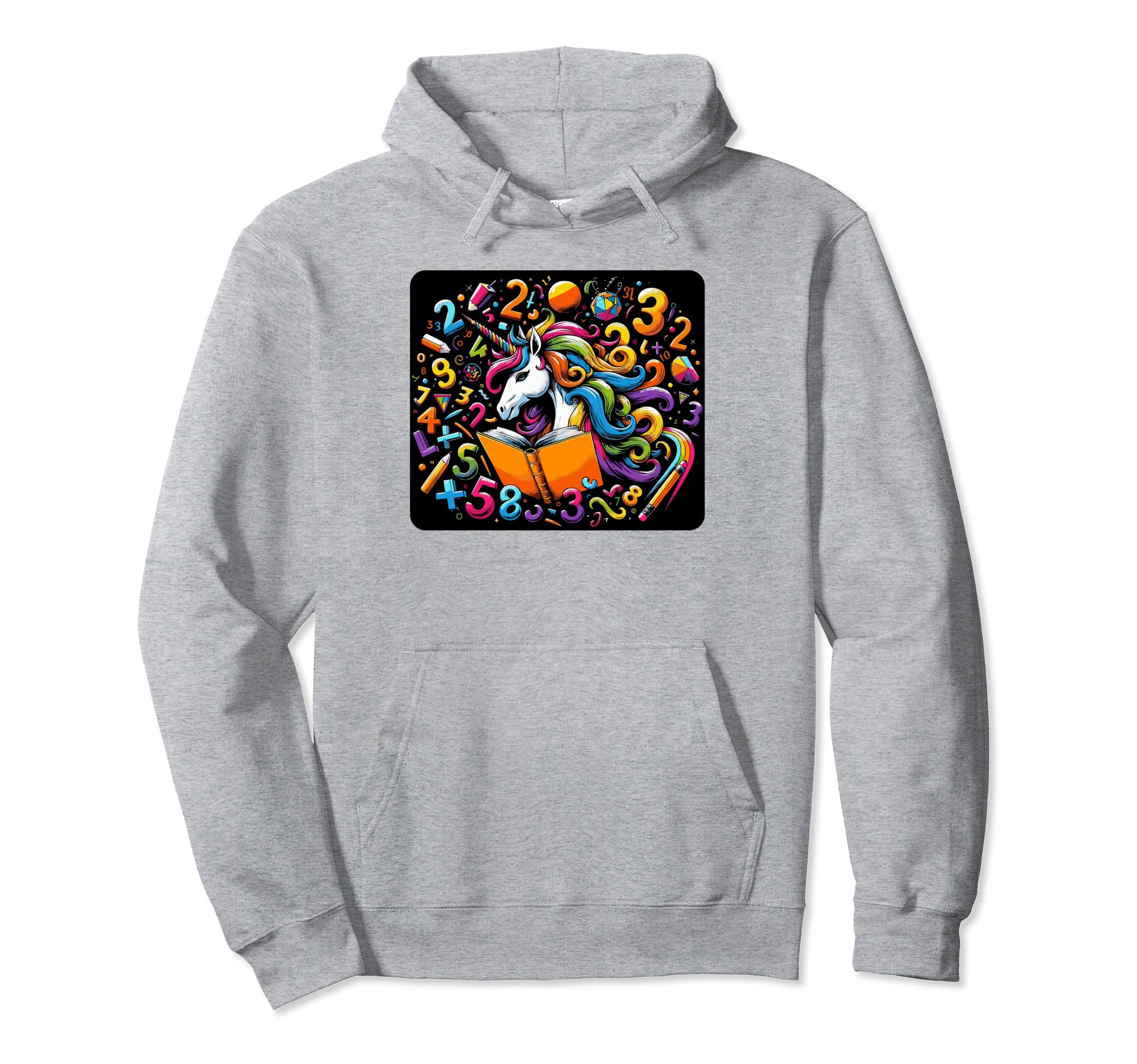 Unicorn Book Reading Books Bookworm Hoodie - Novelty Apparel Men Women - T-Shirt, Sweatshirt, Hoodie