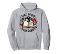 Read Books Be Kind Stay Weird Funny Dragon Hoodie - Unique Graphic Unisex - T-Shirt, Sweatshirt, Hoodie