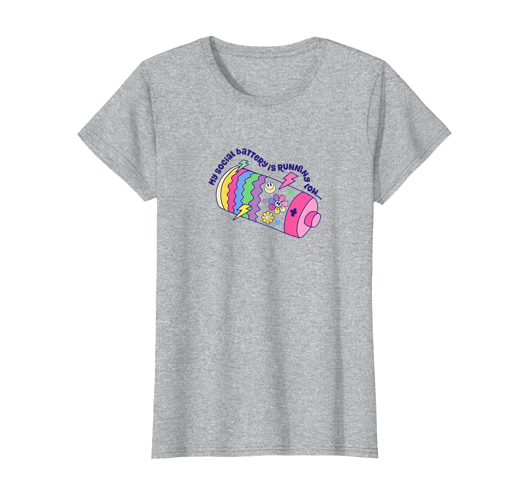 Womens My Social Battery Is Running T-Shirt - Novelty Apparel Men Women - T-Shirt, Sweatshirt, Hoodie