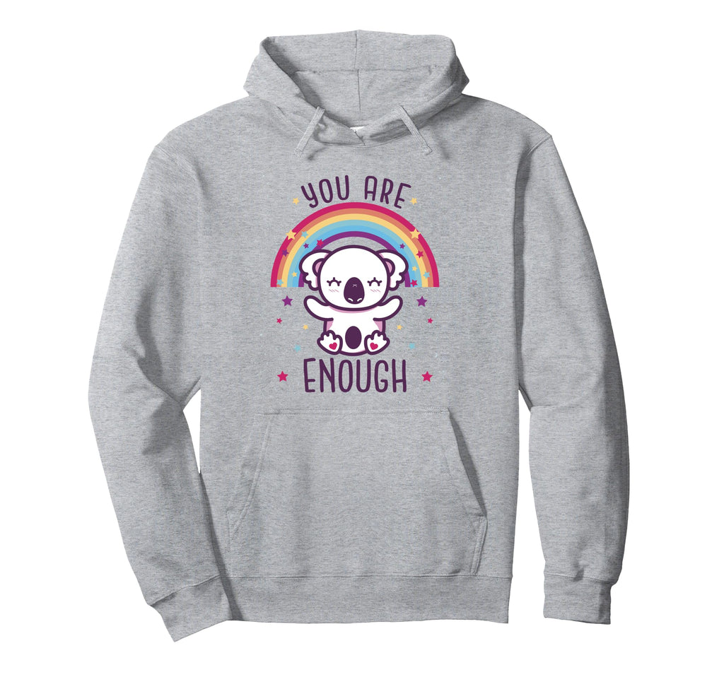 Koala Rainbow You Are Enough Hoodie - Custom Art Print for Adults - T-Shirt, Sweatshirt, Hoodie