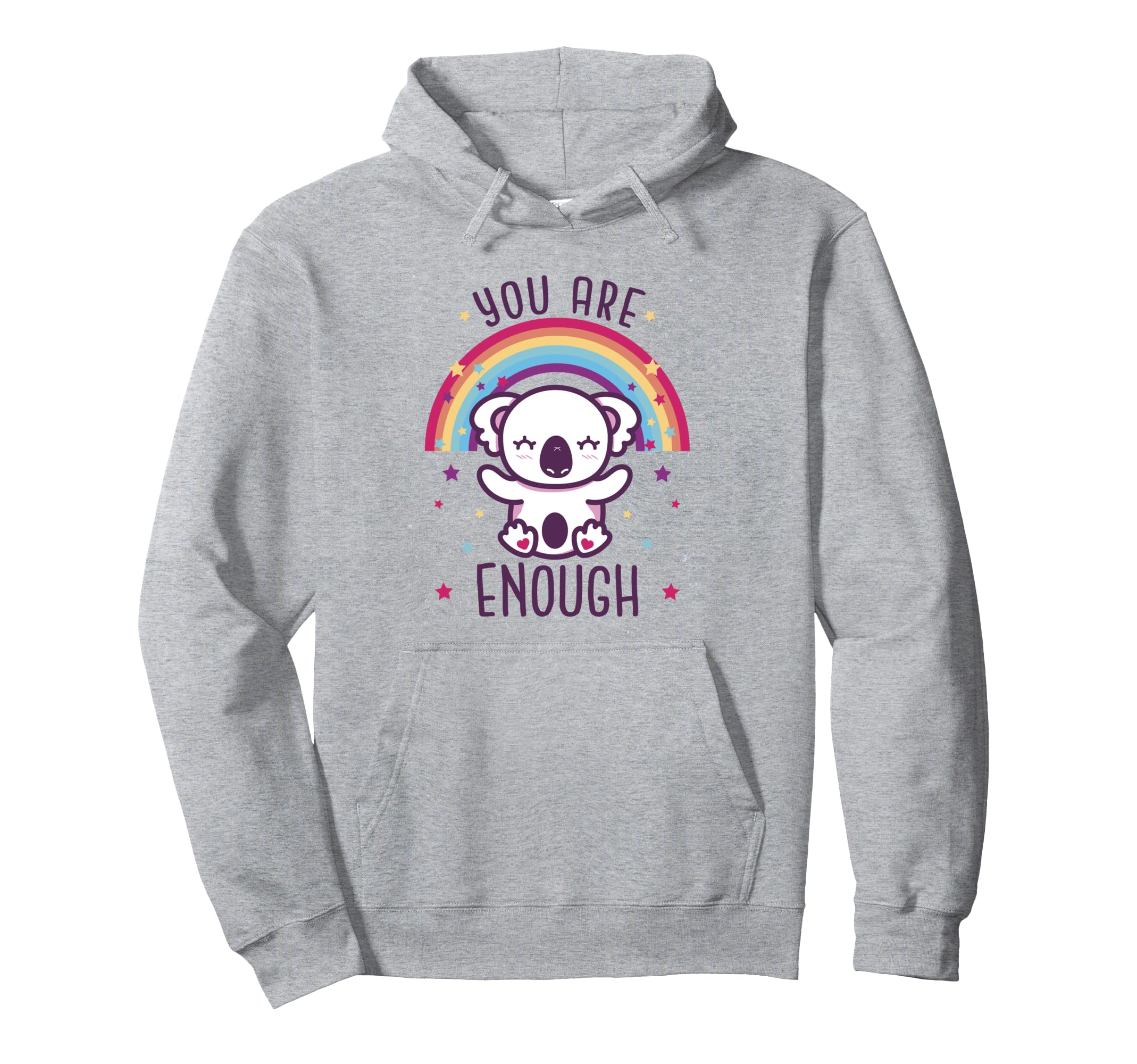 Koala Rainbow You Are Enough Hoodie - Custom Art Print for Adults - T-Shirt, Sweatshirt, Hoodie