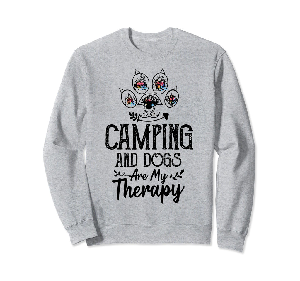 Mountain Funny Camping And Dog Sweatshirt - Casual Everyday Wear Unisex - T-Shirt, Sweatshirt, Hoodie