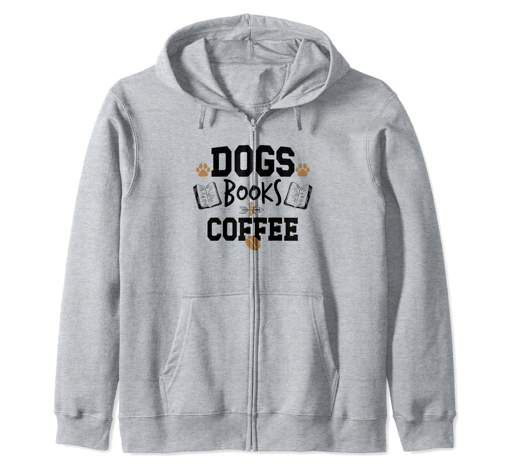 Dogs Books Coffee Funny Ideas Sweatshirt - Fun Novelty Design Unisex - T-Shirt, Sweatshirt, Hoodie