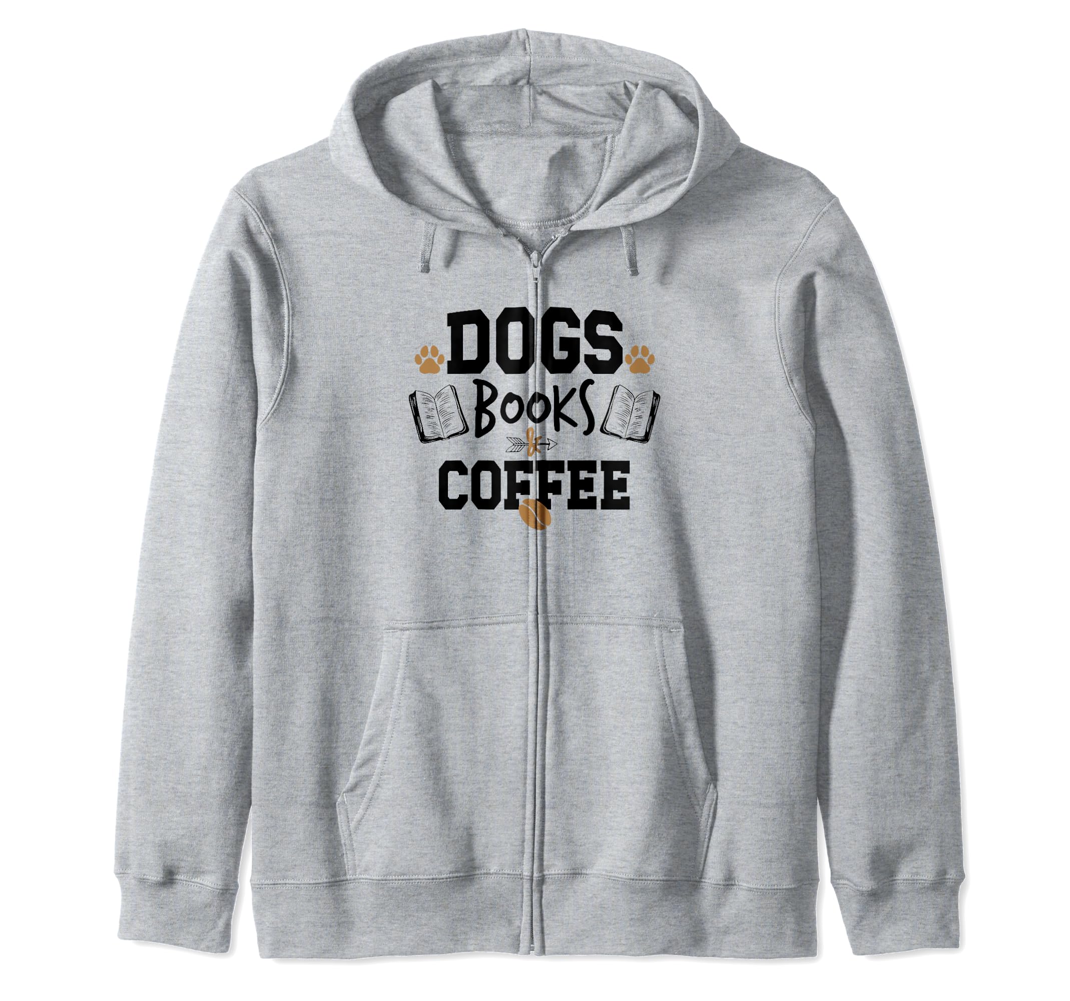 Dogs Books Coffee Funny Ideas Sweatshirt - Fun Novelty Design Unisex - T-Shirt, Sweatshirt, Hoodie