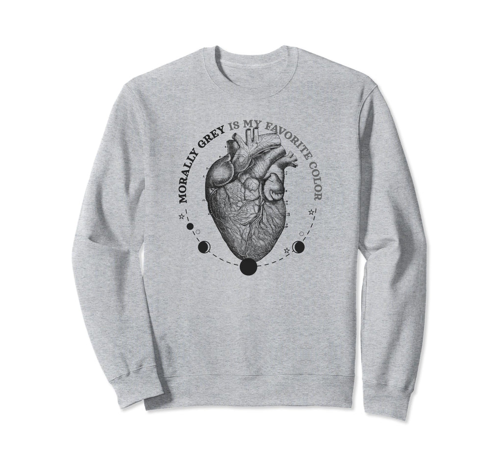 Morally Grey Funny Reading Gift Sweatshirt - Custom Art Print for Adults - T-Shirt, Sweatshirt, Hoodie