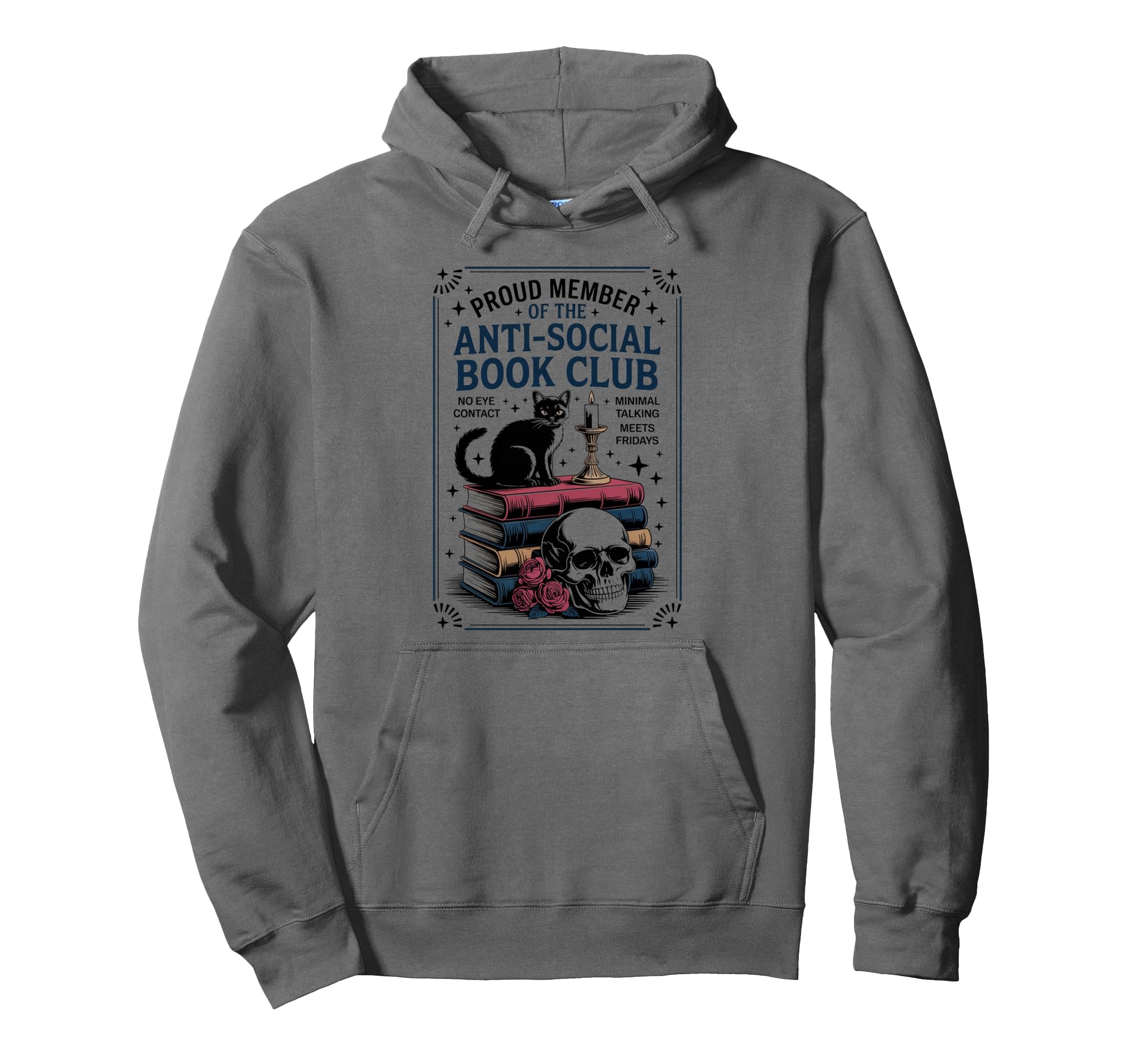 Anti Social Book Club Cat Hoodie - Streetwear Style for Adults - T-Shirt, Sweatshirt, Hoodie