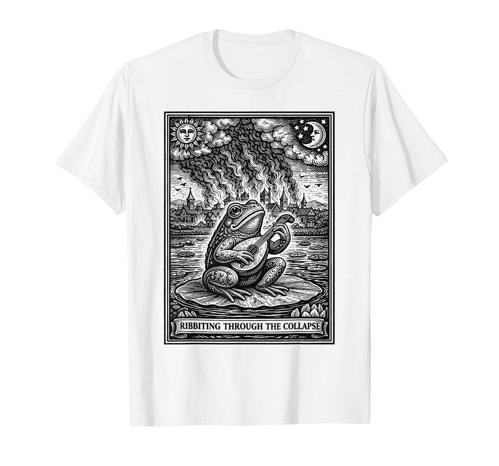 Funny Medieval Frog Mental Health T-Shirt - Graphic Print Men Women - T-Shirt, Sweatshirt, Hoodie