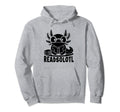 Readsolotl Axolotl Book Reading Books Hoodie - Trendy Graphic Unisex - T-Shirt, Sweatshirt, Hoodie
