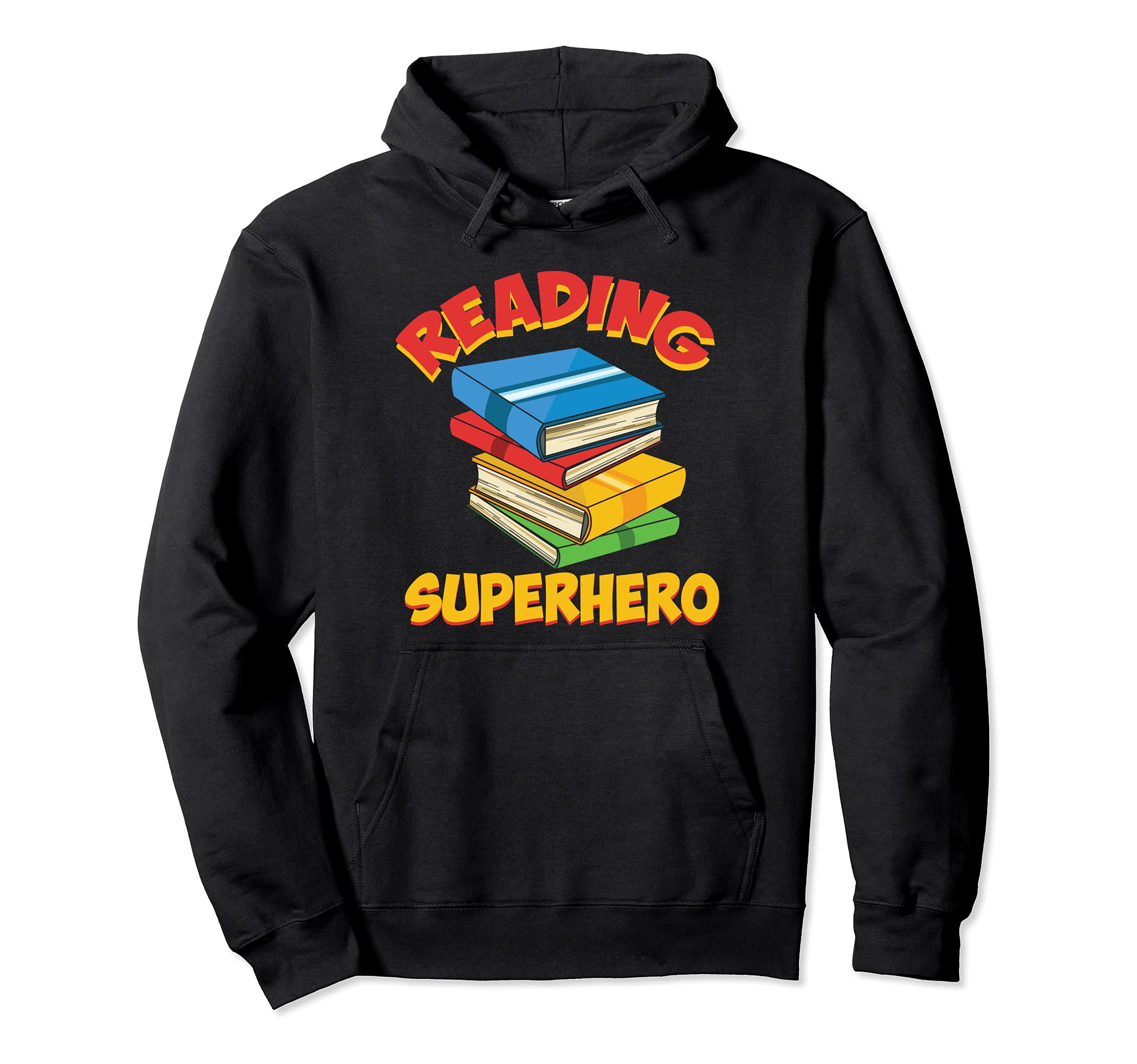 Reading Superhero I Reading Is My Hoodie - Minimalist Print for Adults - T-Shirt, Sweatshirt, Hoodie