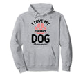 Therapy Dog Team Therapy Dog Mom Dad Hoodie - Trendy Graphic Men Women - T-Shirt, Sweatshirt, Hoodie