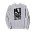 Antisocial Butterfly Rarely Seen Sweatshirt - Minimalist Print Men Women - T-Shirt, Sweatshirt, Hoodie