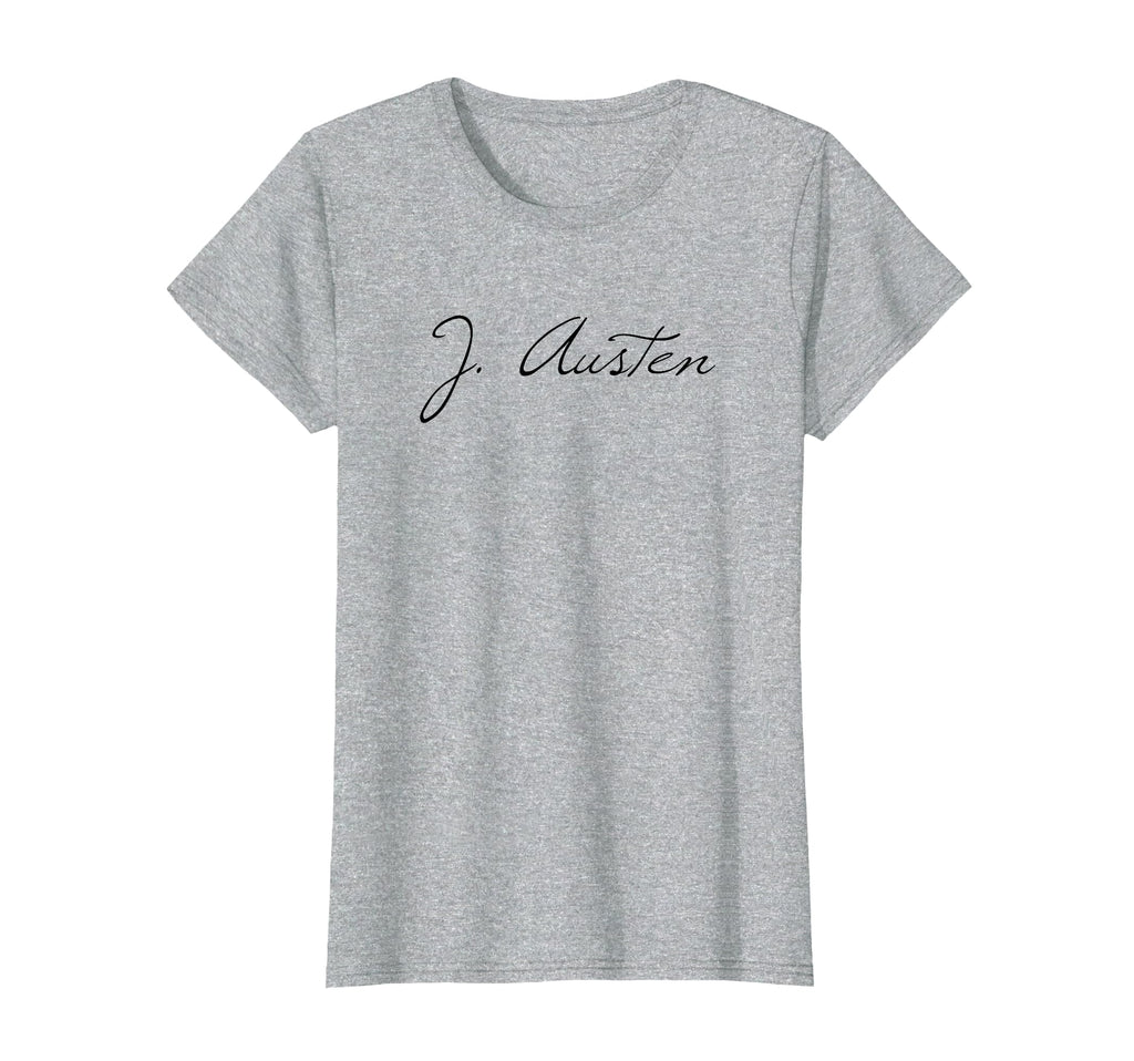 Jane Austen Literature Author Signature T-Shirt - Novelty Apparel Men Women - T-Shirt, Sweatshirt, Hoodie