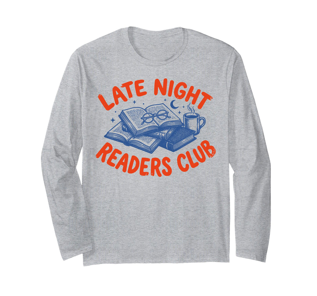 Night Reader Reading Bookworm Bibliophile T-Shirt - Trendy Graphic Unisex - T-Shirt, Sweatshirt, Hoodie