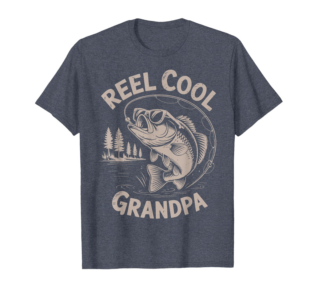 Reel Great Grandpa Step Dad Fishing Gift T-Shirt - Graphic Print Men Women - T-Shirt, Sweatshirt, Hoodie
