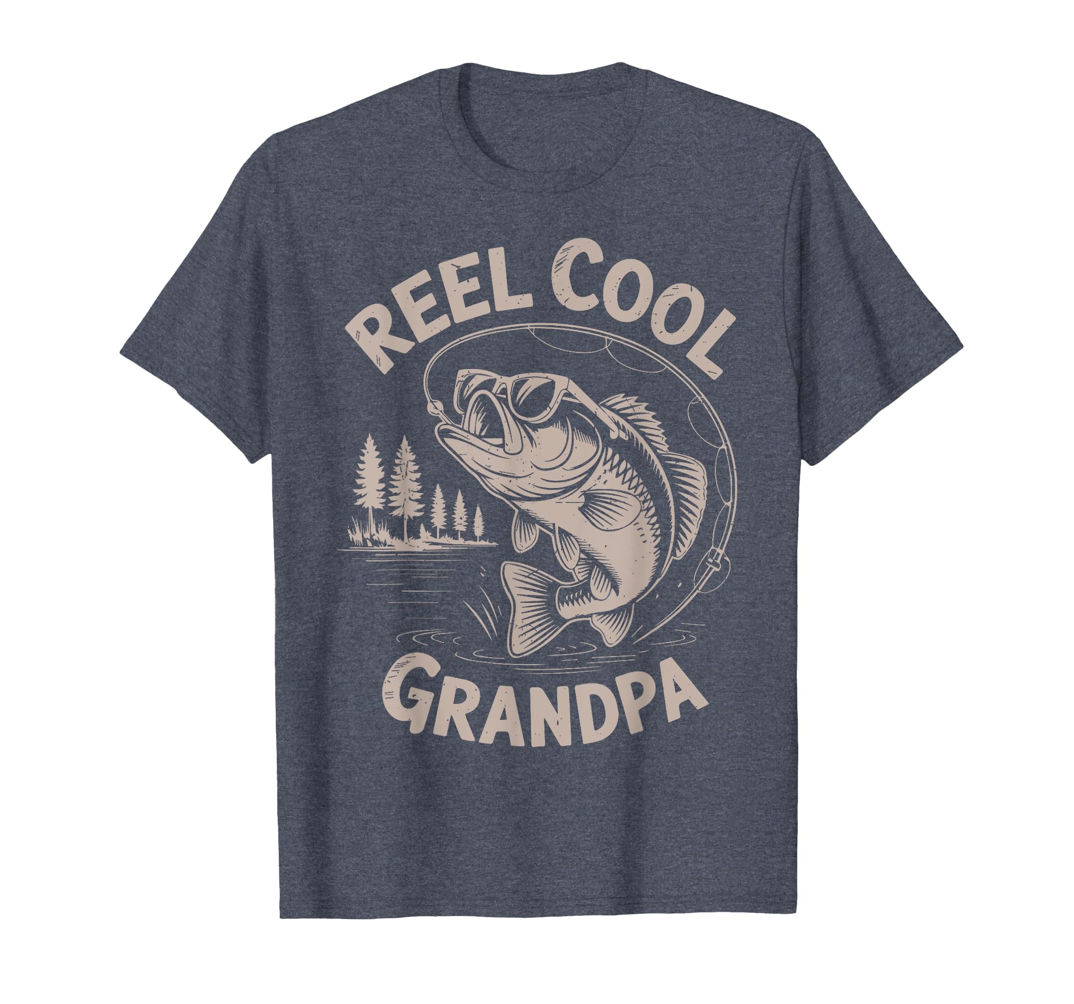 Reel Great Grandpa Step Dad Fishing Gift T-Shirt - Graphic Print Men Women - T-Shirt, Sweatshirt, Hoodie