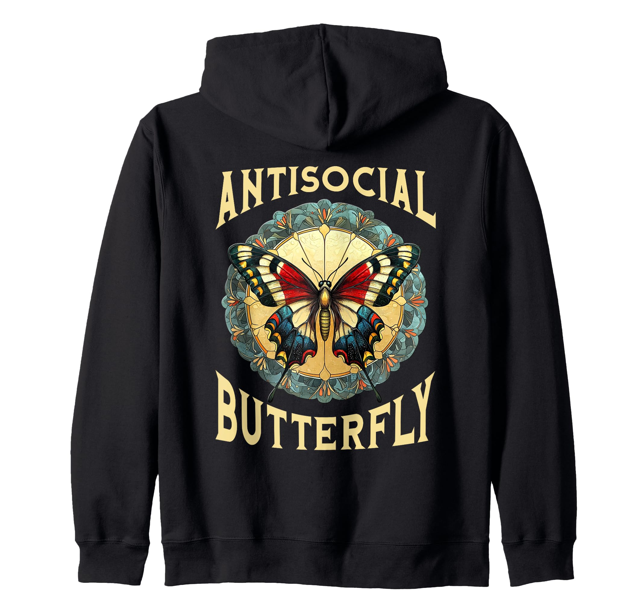Antisocial Butterfly Gift Sweatshirt - Novelty Apparel for Adults - T-Shirt, Sweatshirt, Hoodie