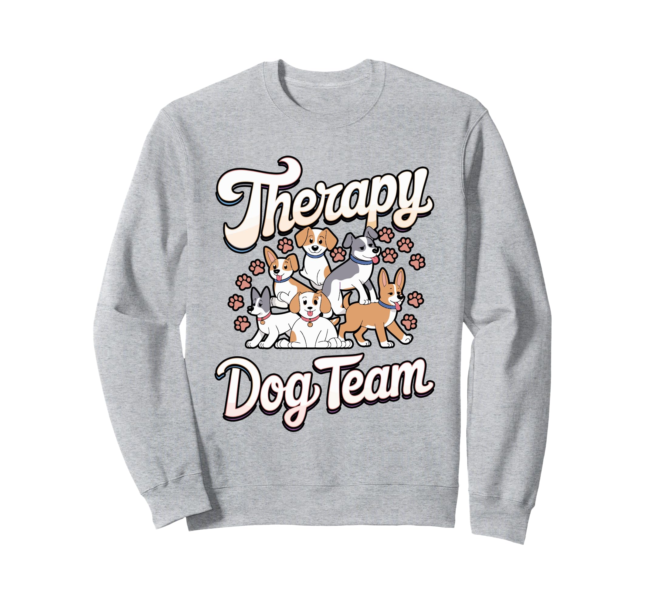 Therapy Dog Team Matching Therapy Sweatshirt - Unique Graphic for Adults - T-Shirt, Sweatshirt, Hoodie
