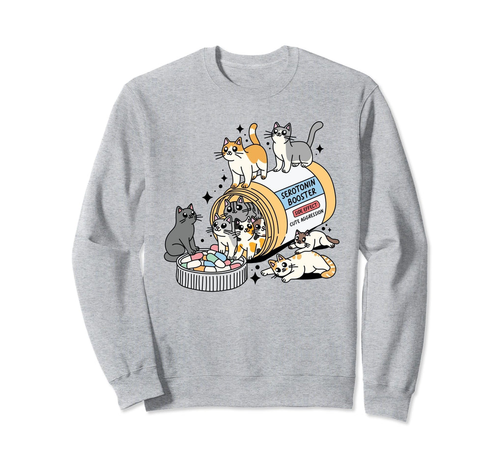Antidepressant Cat Serotonin Sweatshirt - Fun Novelty Design Unisex - T-Shirt, Sweatshirt, Hoodie