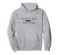Progress Over Perfection Back To School Hoodie - Graphic Print for Adults - T-Shirt, Sweatshirt, Hoodie
