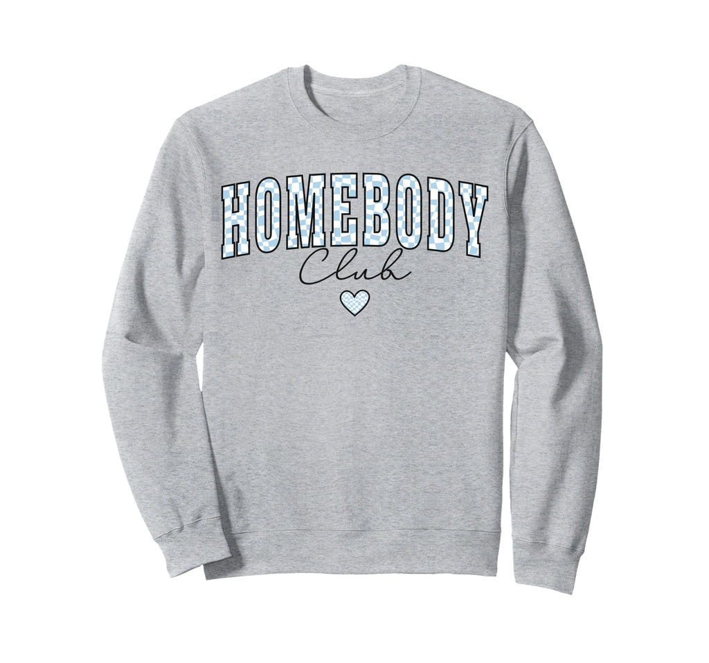 Homebody Club Checkerboard Sweatshirt - Custom Art Print for Adults - T-Shirt, Sweatshirt, Hoodie