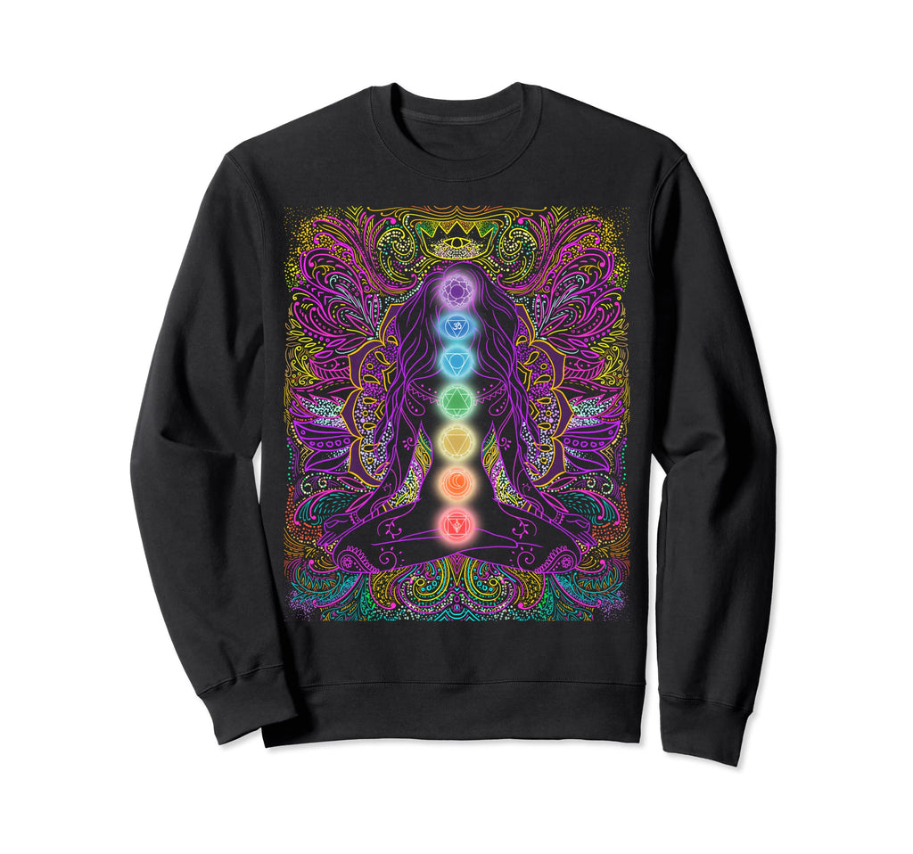 Seven Chakras Yoga Meditation Yoga Sweatshirt - Graphic Print Unisex - T-Shirt, Sweatshirt, Hoodie