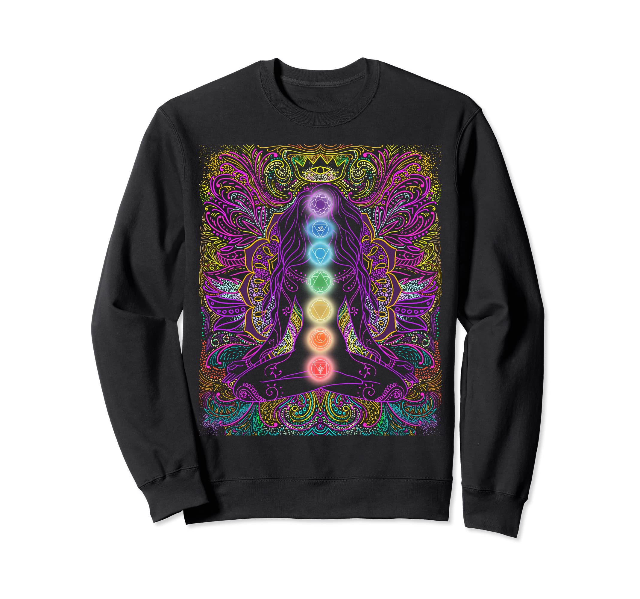 Seven Chakras Yoga Meditation Yoga Sweatshirt - Graphic Print Unisex - T-Shirt, Sweatshirt, Hoodie