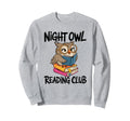 Funny Owl Reading Club Bookworm Sweatshirt - Streetwear Style for Adults - T-Shirt, Sweatshirt, Hoodie