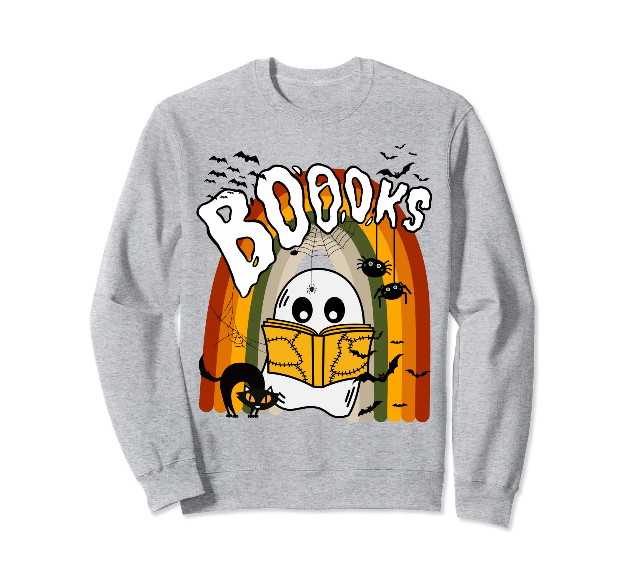 Ghost Book Reading Teacher Sweatshirt - Streetwear Style Men Women - T-Shirt, Sweatshirt, Hoodie