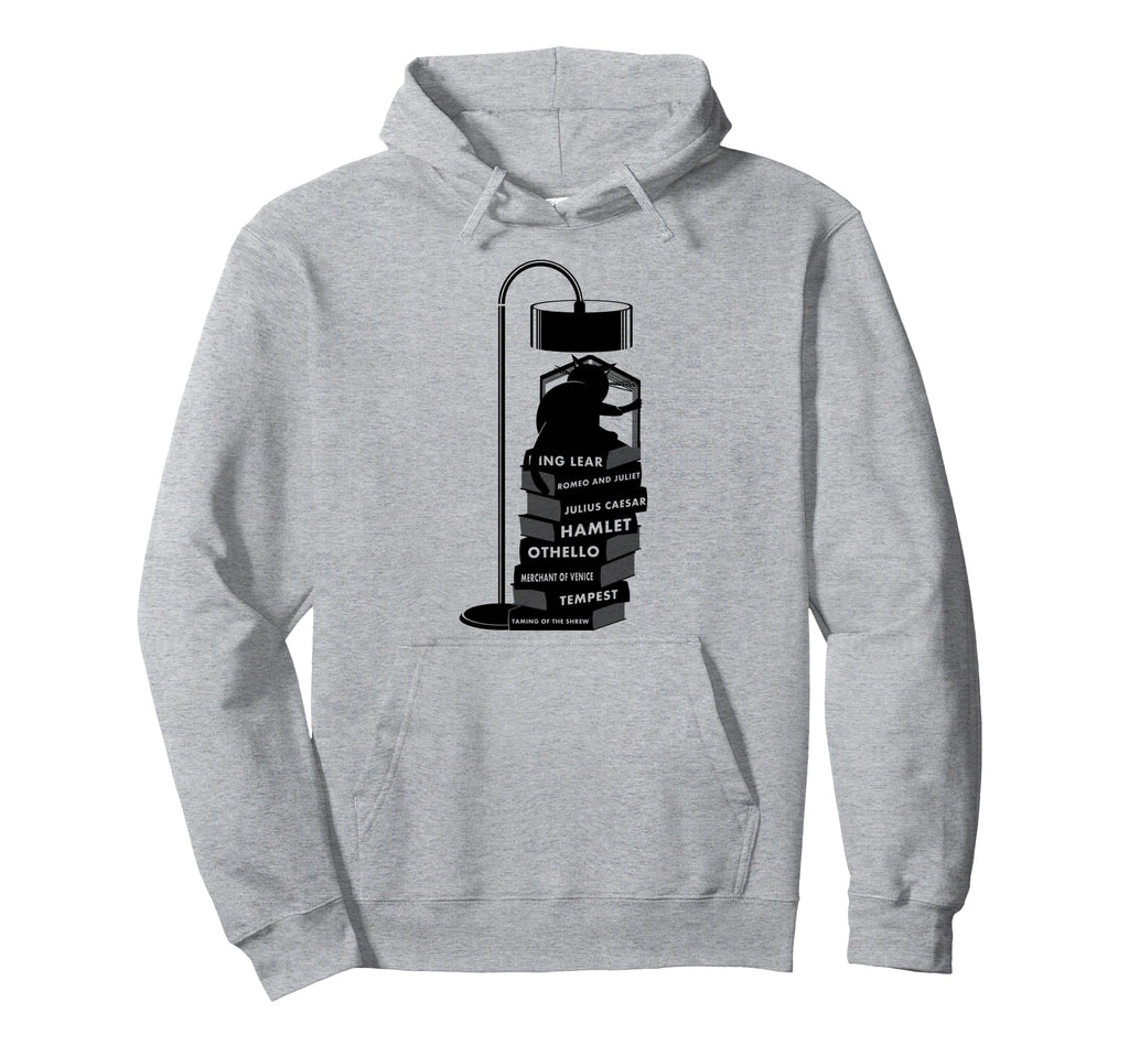Shakespeare Cat Reading Books Hoodie - Streetwear Style Men Women - T-Shirt, Sweatshirt, Hoodie