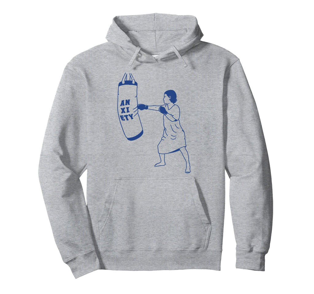 Fight Anxiety Mental Health Hoodie - Minimalist Print for Adults - T-Shirt, Sweatshirt, Hoodie