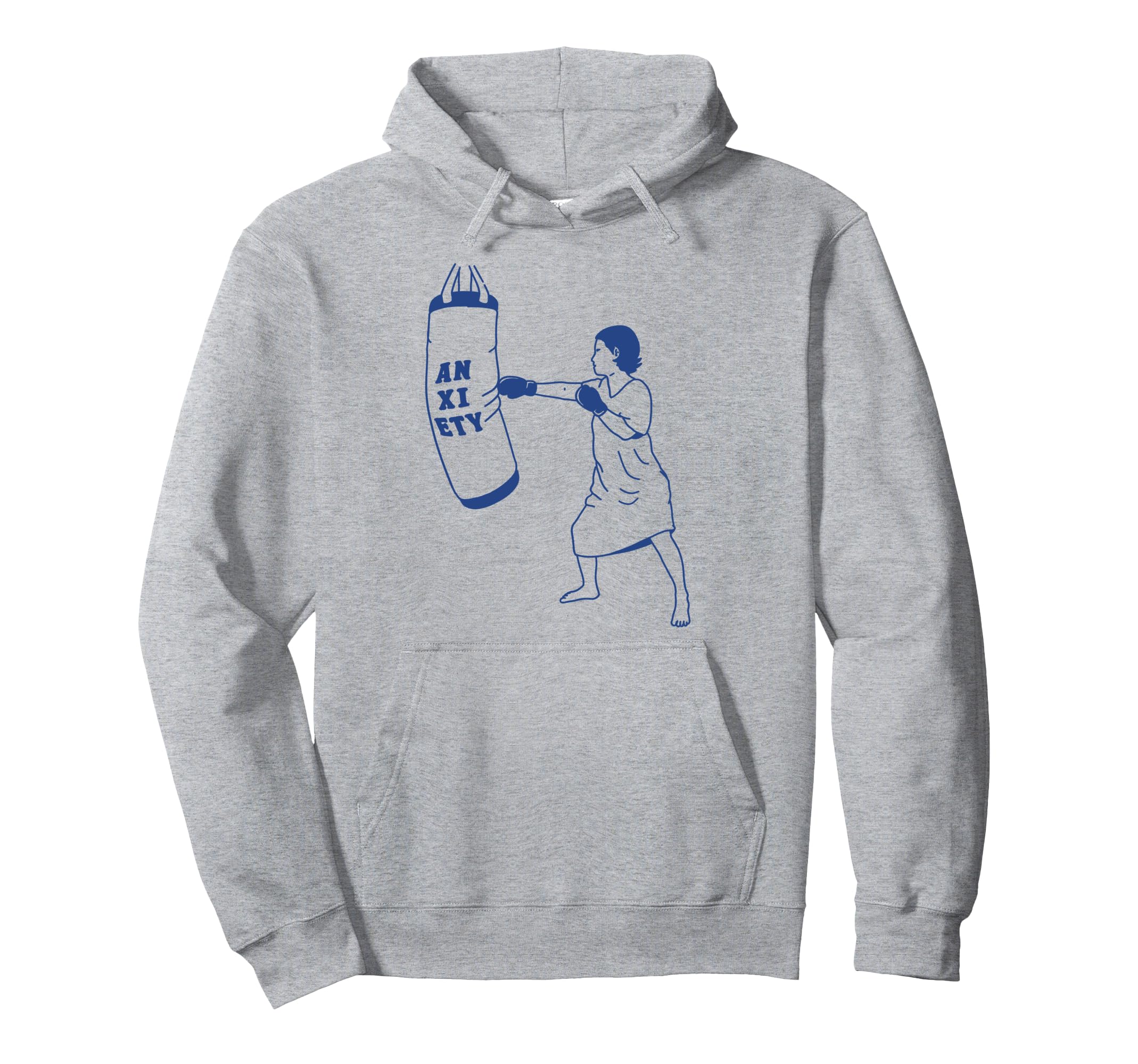 Fight Anxiety Mental Health Hoodie - Minimalist Print for Adults - T-Shirt, Sweatshirt, Hoodie