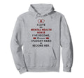 Mental Health Nurse Nurse Gift Hoodie - Minimalist Print Men Women - T-Shirt, Sweatshirt, Hoodie