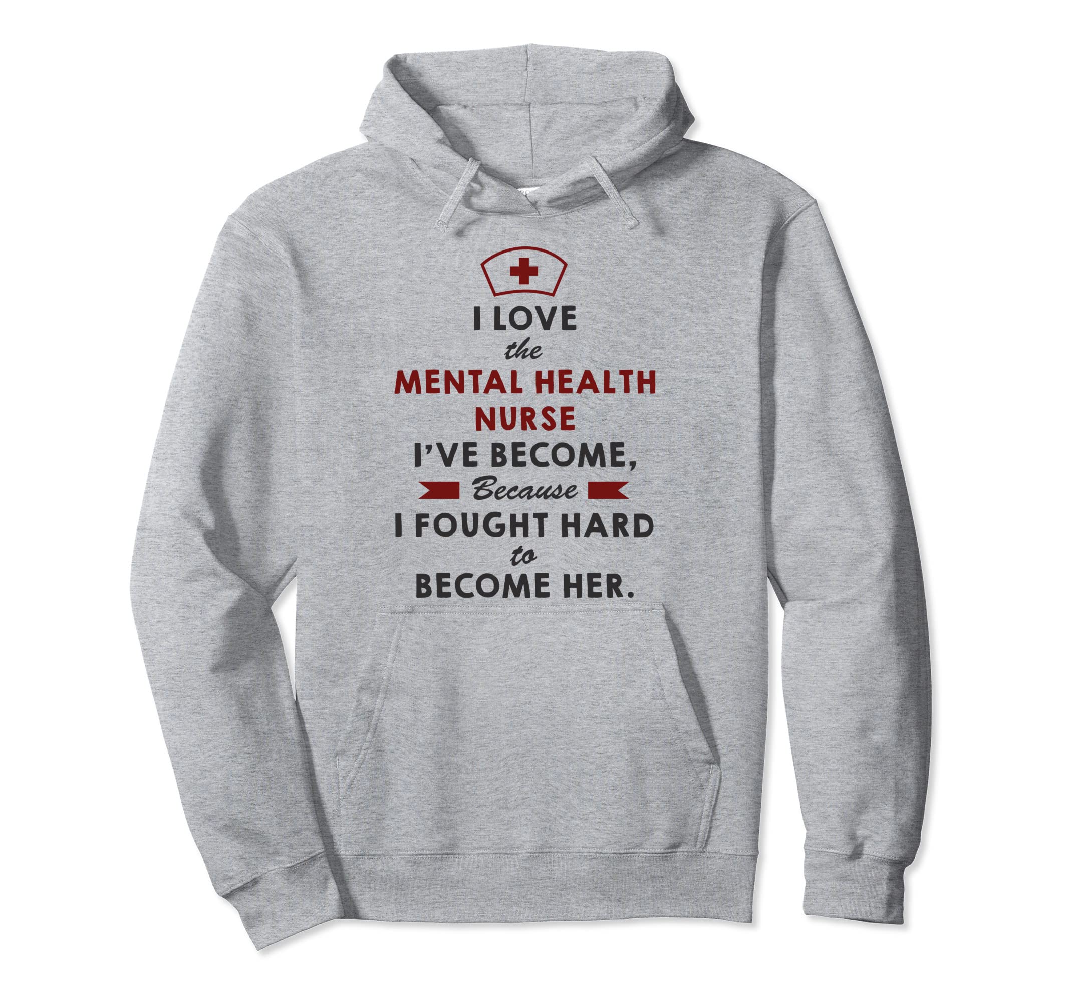 Mental Health Nurse Nurse Gift Hoodie - Minimalist Print Men Women - T-Shirt, Sweatshirt, Hoodie