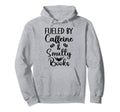 Spicy Book Coffee Icy Fueled Caffeine Hoodie - Graphic Print Men Women - T-Shirt, Sweatshirt, Hoodie