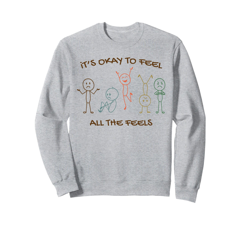 Mental Health Anxiety Positive Sweatshirt - Trendy Graphic for Adults - T-Shirt, Sweatshirt, Hoodie