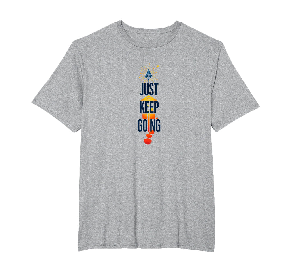 Just Keep Going Inspirational Arrow Mens T-Shirt - Novelty Apparel Unisex - T-Shirt, Sweatshirt, Hoodie