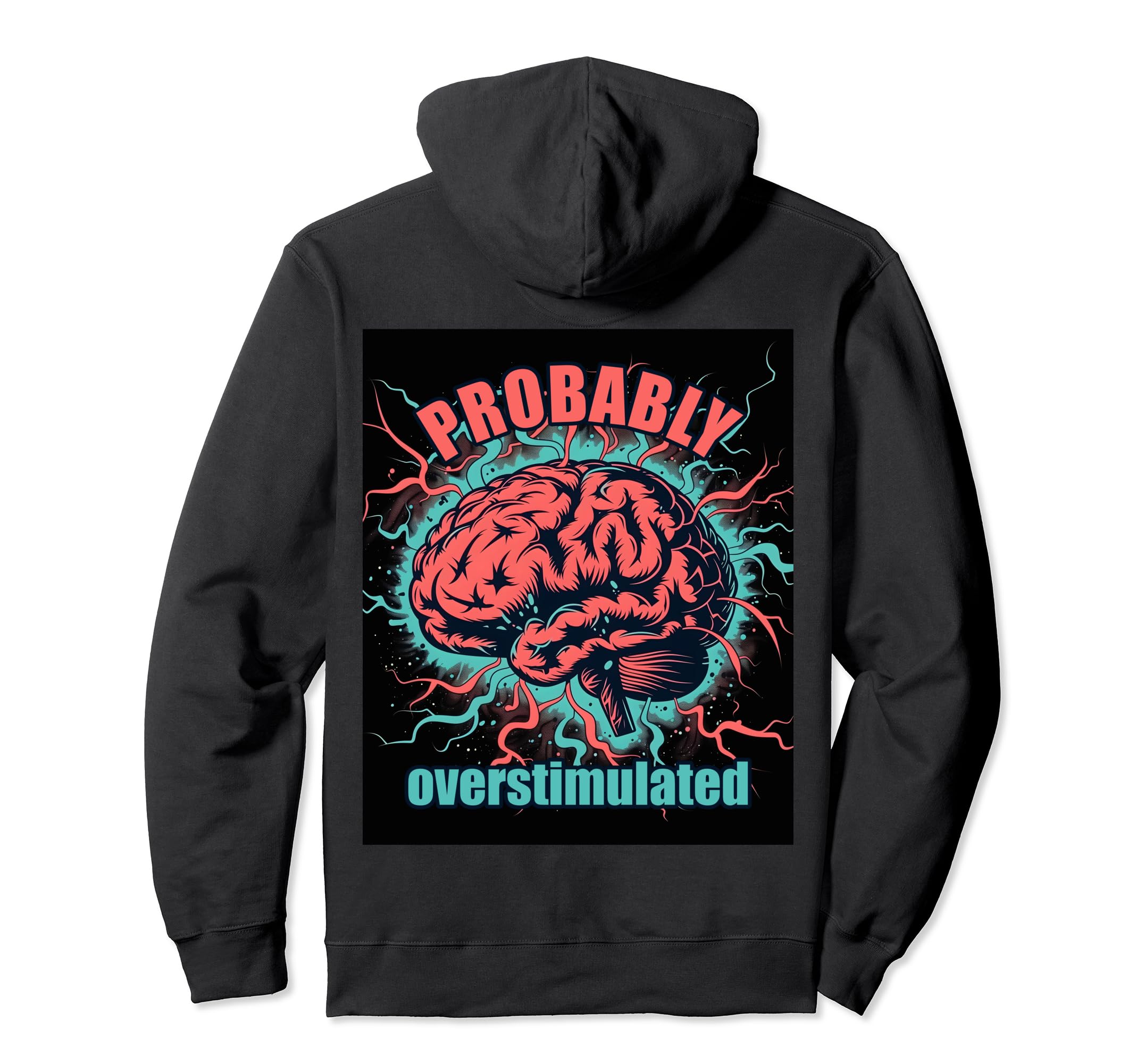 Gehirn Blitze Neurodivers Sweatshirt - Minimalist Print Unisex - T-Shirt, Sweatshirt, Hoodie