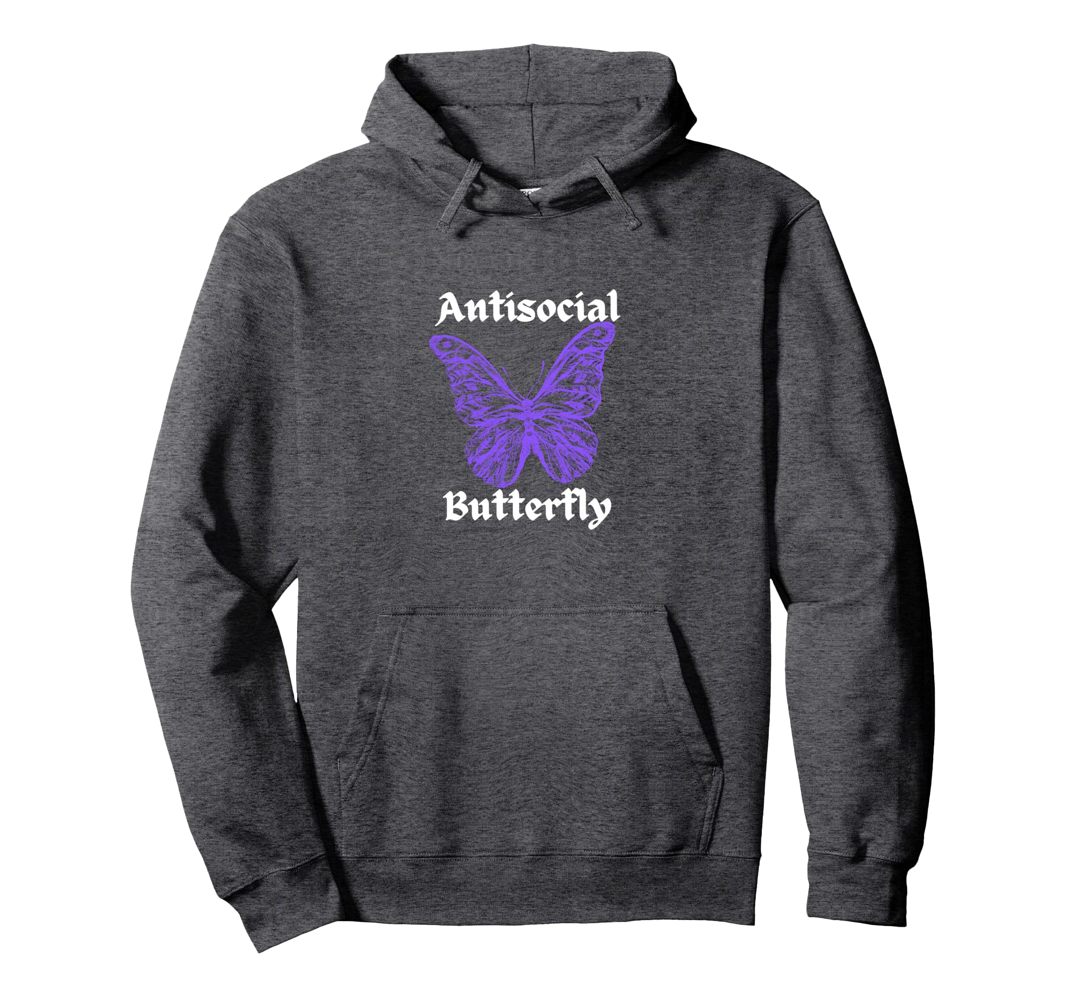 Antisocial Butterfly Hoodie - Aesthetic Graphic Men Women - T-Shirt, Sweatshirt, Hoodie