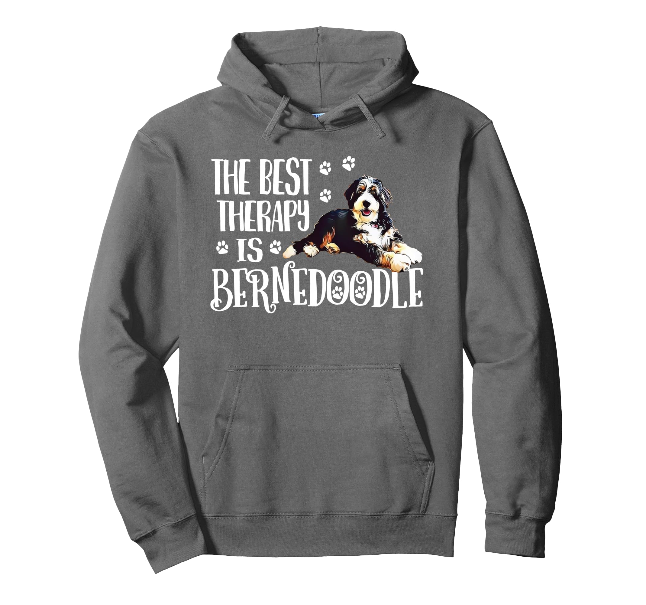 Best Therapy Bernedoodle Dog Lover Hoodie - Casual Everyday Wear for Adults - T-Shirt, Sweatshirt, Hoodie