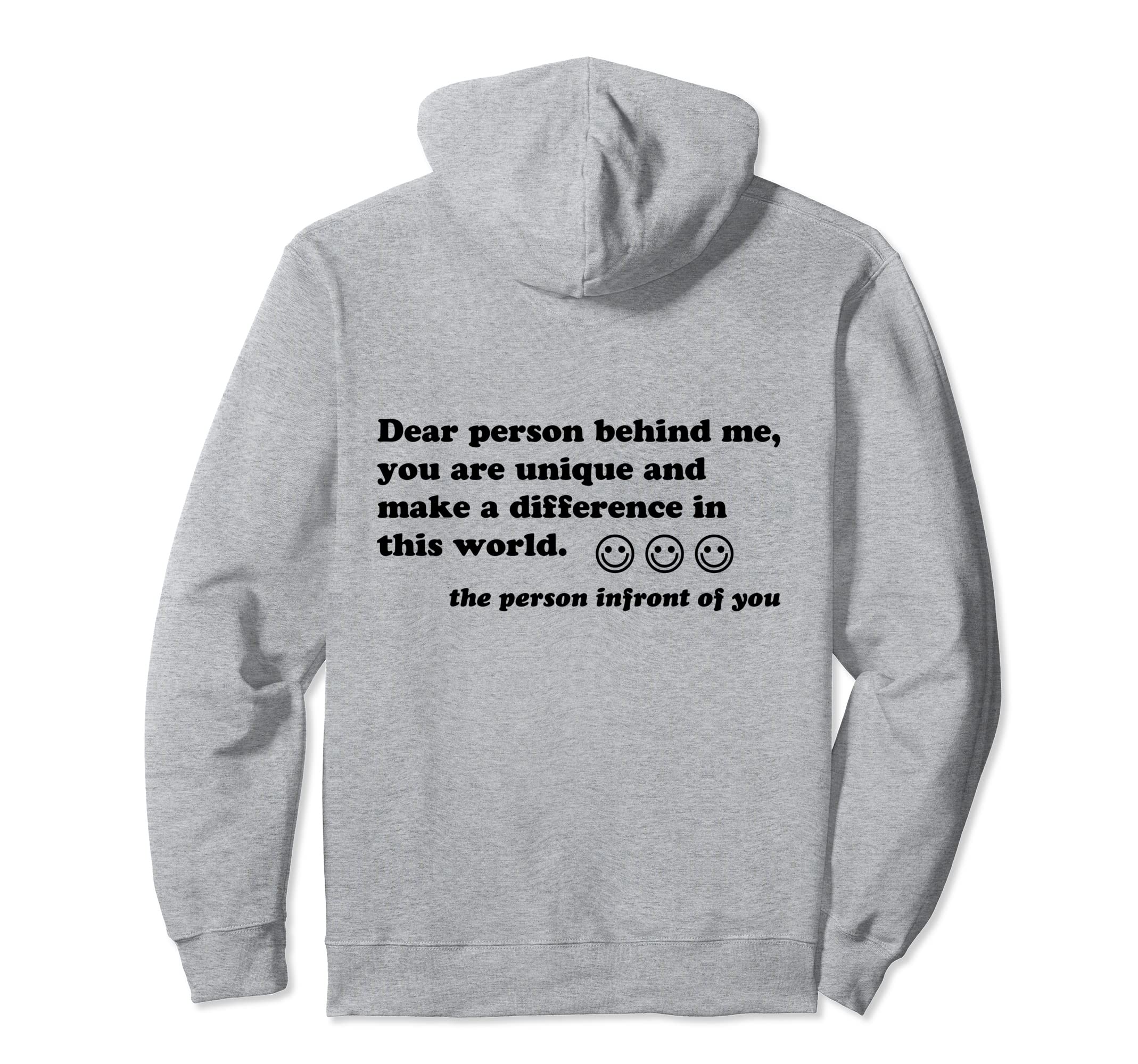 Dear Person Behind Me You Are Enough Hoodie - Aesthetic Graphic for Adults - T-Shirt, Sweatshirt, Hoodie