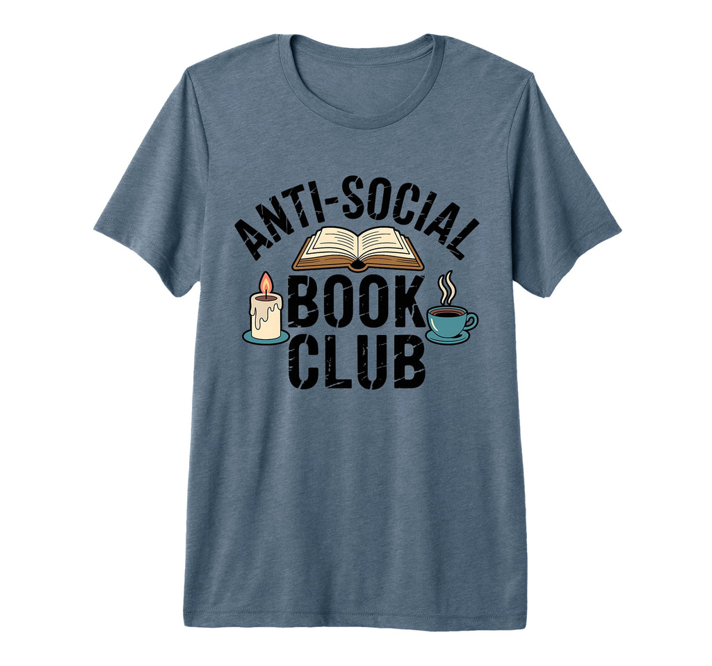 Anti Social Book Club Booktrovert T-Shirt - Custom Art Print Unisex - T-Shirt, Sweatshirt, Hoodie