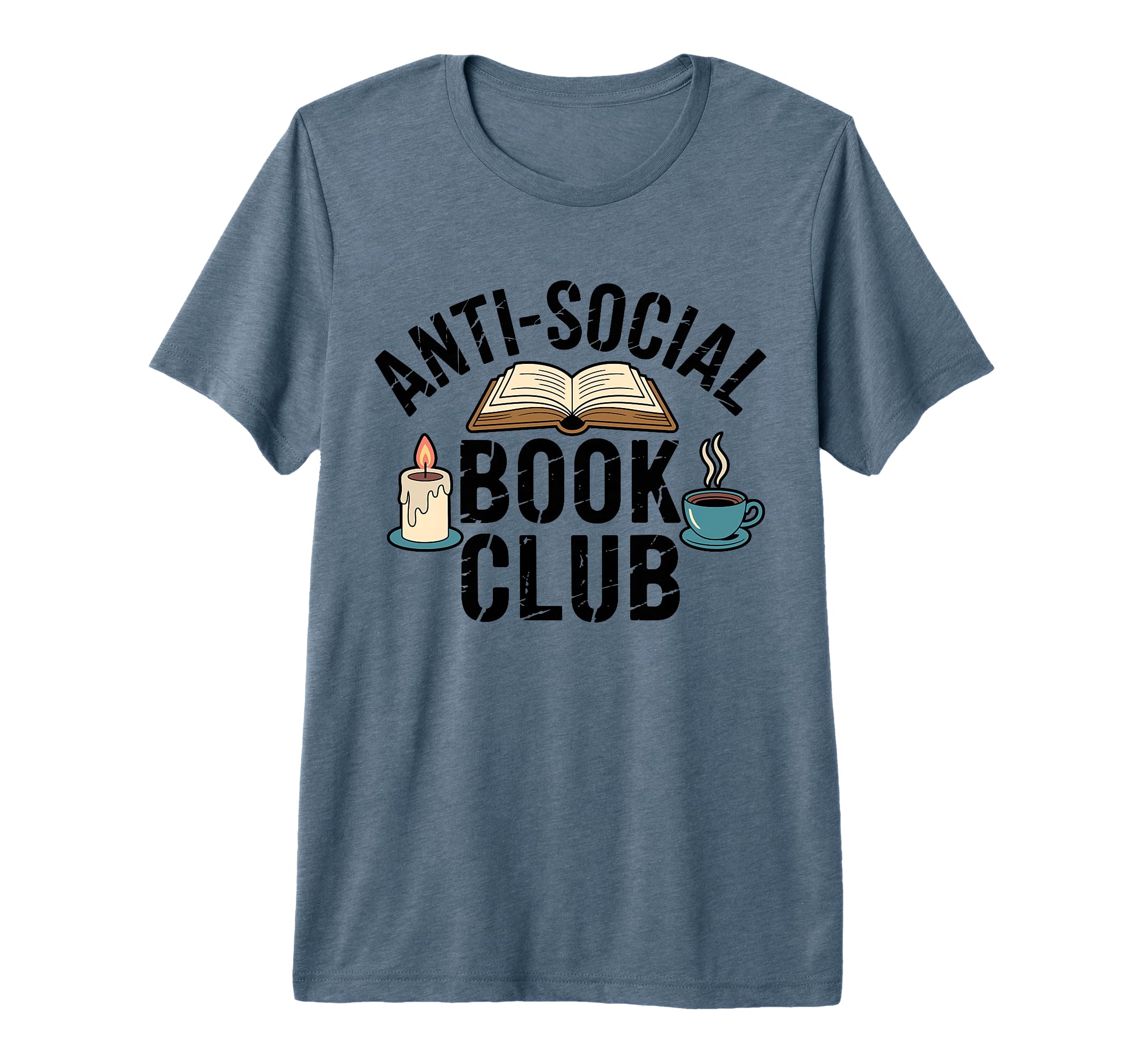 Anti Social Book Club Booktrovert T-Shirt - Custom Art Print Unisex - T-Shirt, Sweatshirt, Hoodie