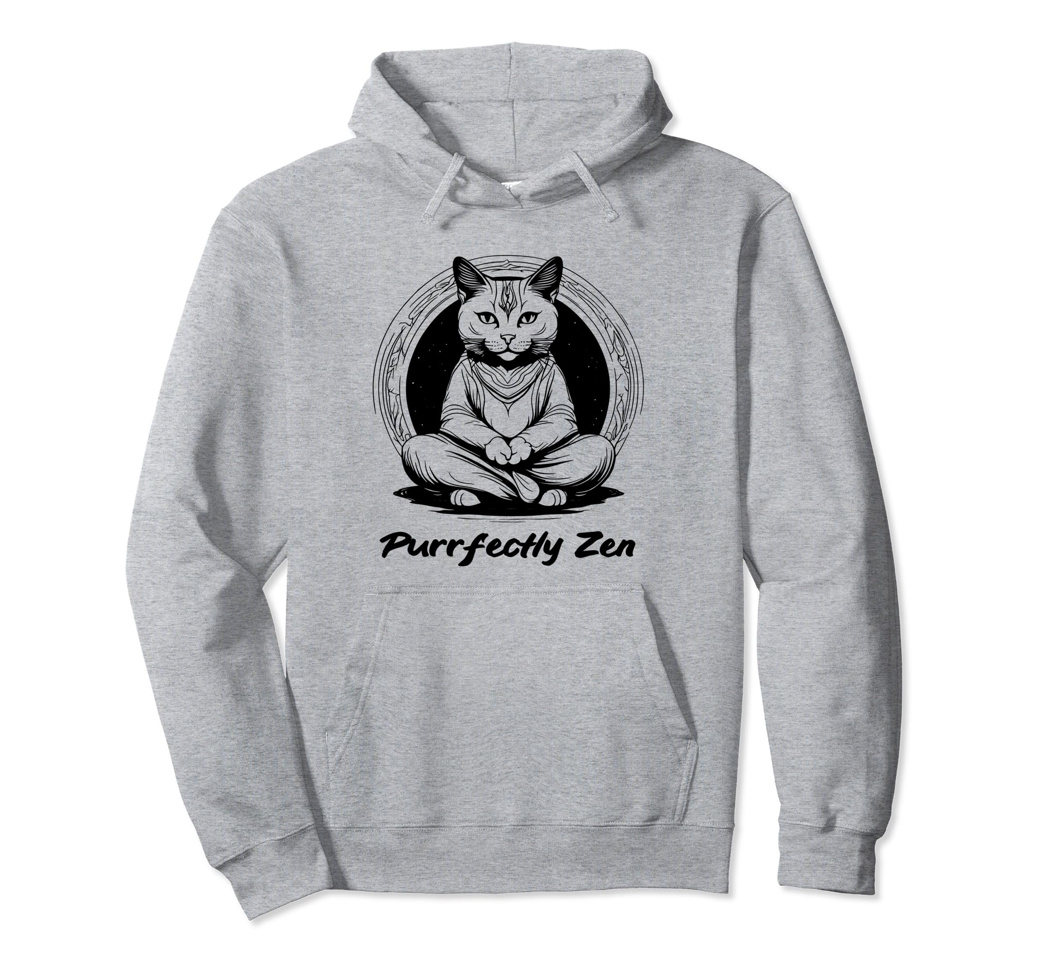 Meditation Mindfulness Yoga Cat Hoodie - Streetwear Style Unisex - T-Shirt, Sweatshirt, Hoodie