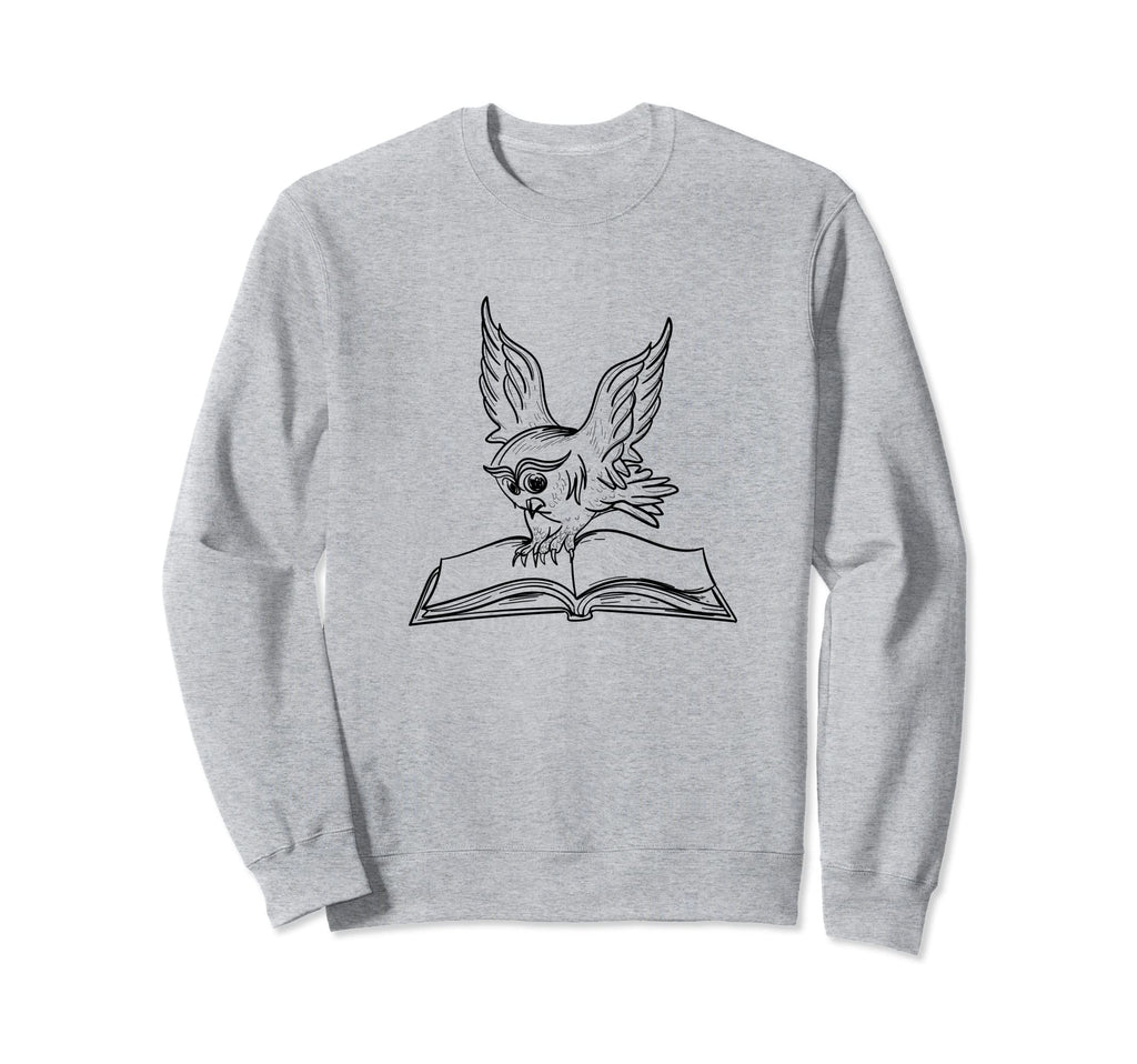 Owls And Books Reading Forest Animal Sweatshirt - Custom Art Print Unisex - T-Shirt, Sweatshirt, Hoodie