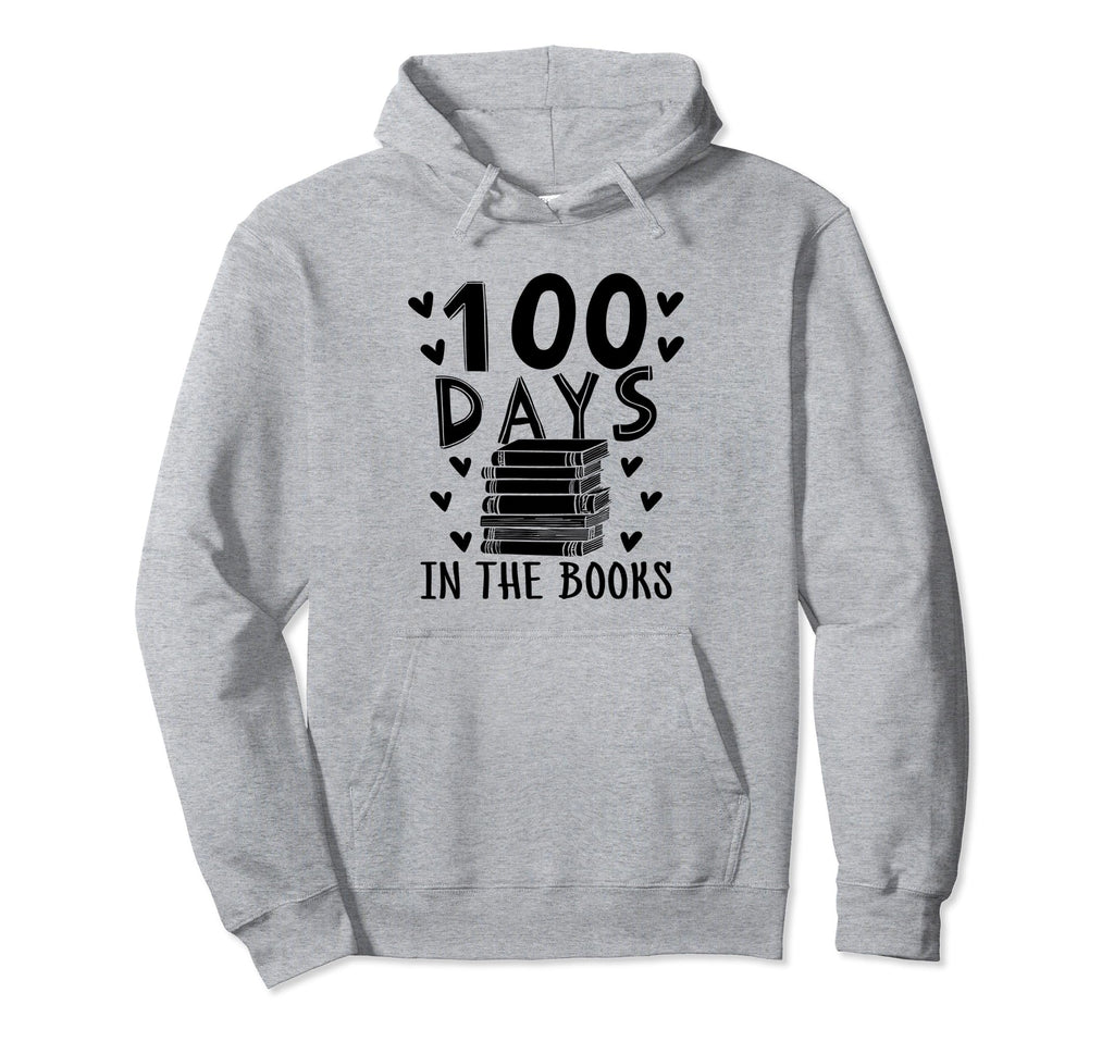 100 Days Books Book Reading Bookworm Hoodie - Aesthetic Graphic for Adults - T-Shirt, Sweatshirt, Hoodie