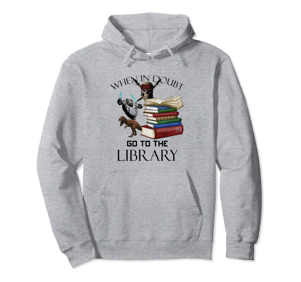 Funny Library Book Reading Book Nerd Hoodie - Minimalist Print Unisex - T-Shirt, Sweatshirt, Hoodie