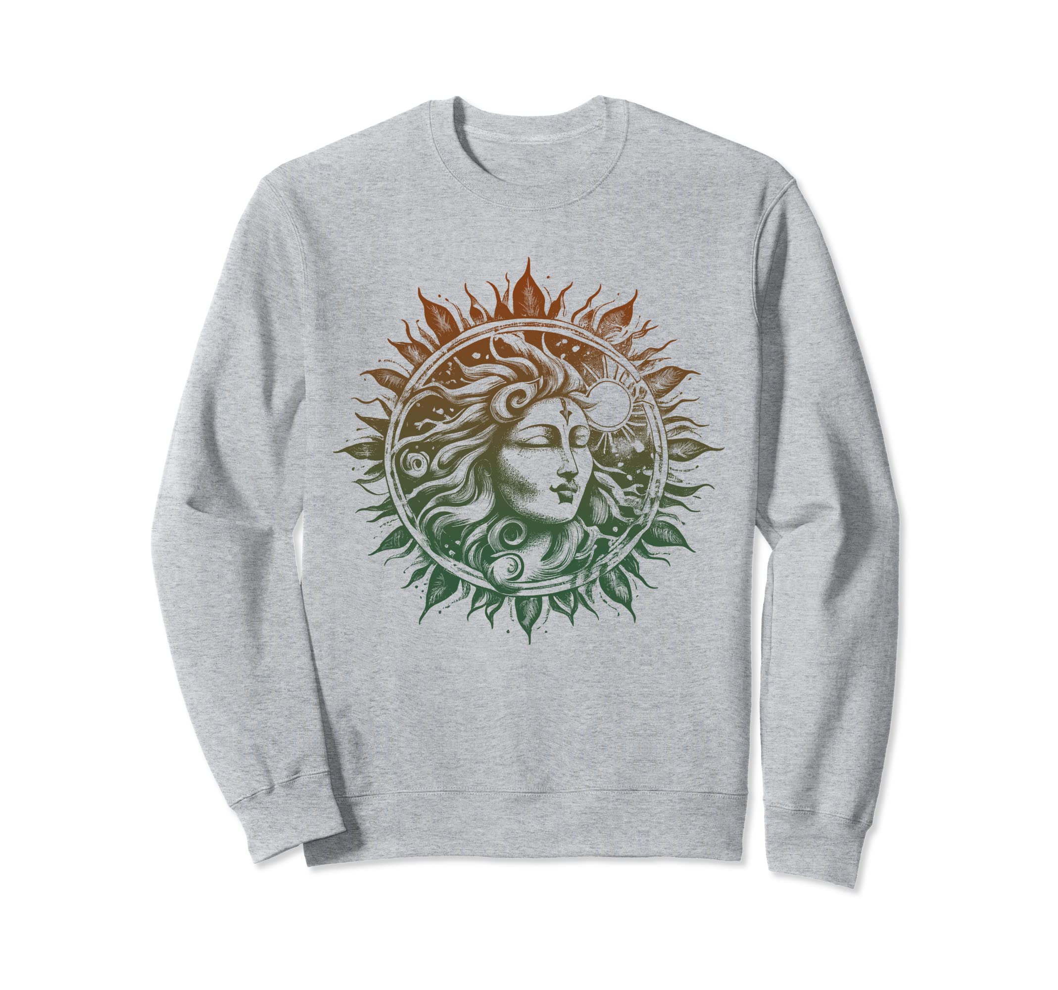 Sun Face Mandala Zen Meditation Sweatshirt - Streetwear Style Men Women - T-Shirt, Sweatshirt, Hoodie